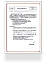 Vista previa del certificado de calidad de Talleres Blamen